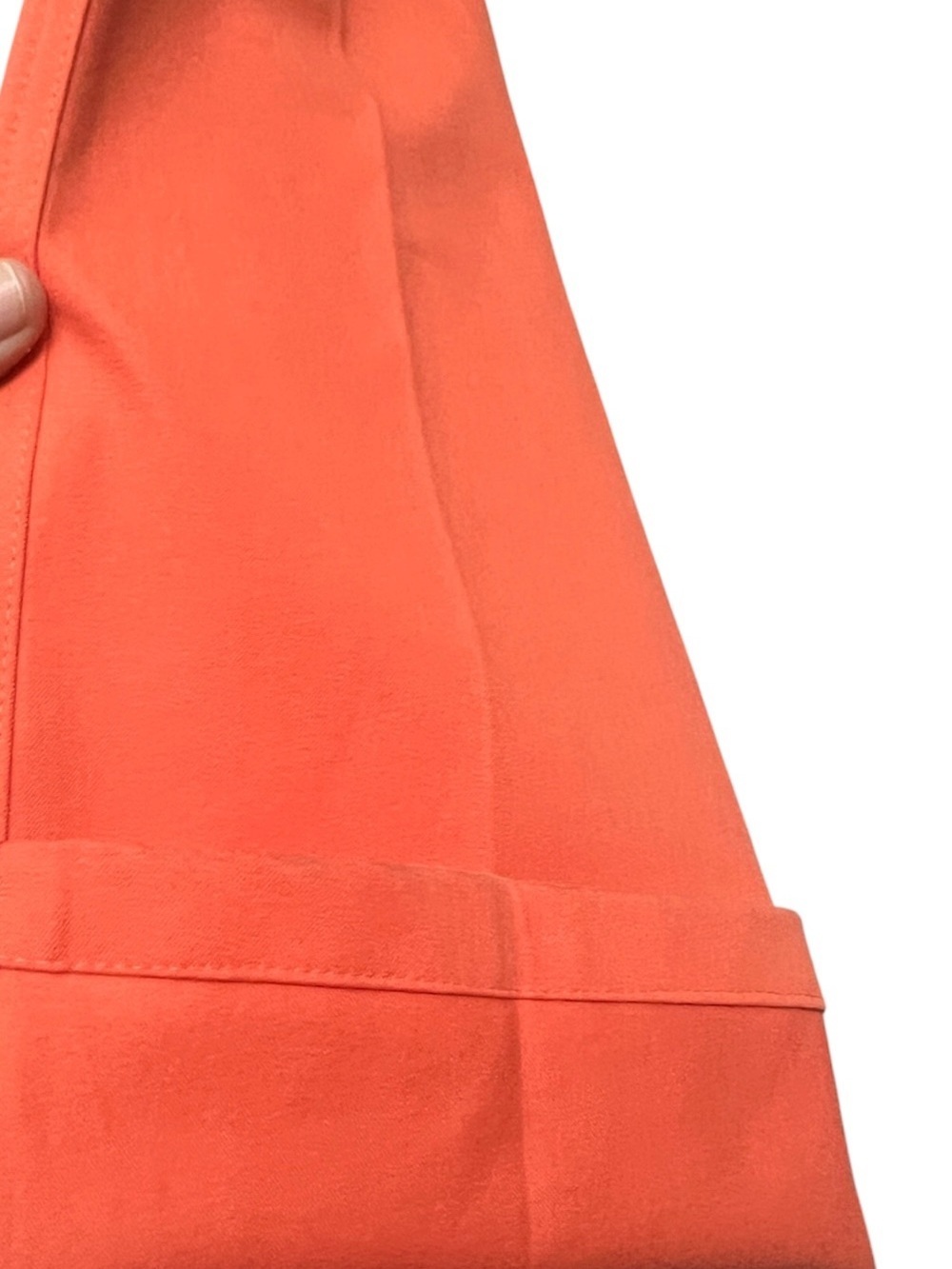Escada Lace Up Front Orange Pants SZ 34/XS Vacation Summer Casual Mini Flare Leg - Picture 11 of 14